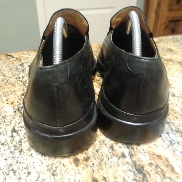 Bally Soft Italy Black Leather Slip-On Plain Toe Loafers Mens 8 main image 8